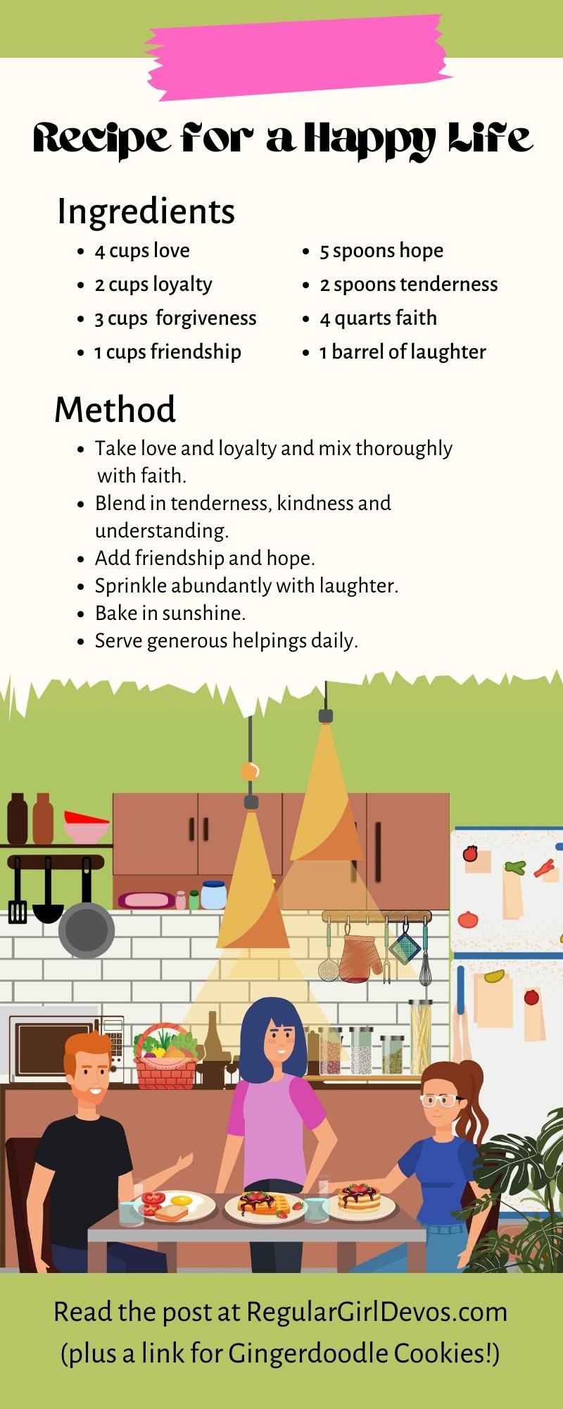 Recipe for a Happy Life Takeaway