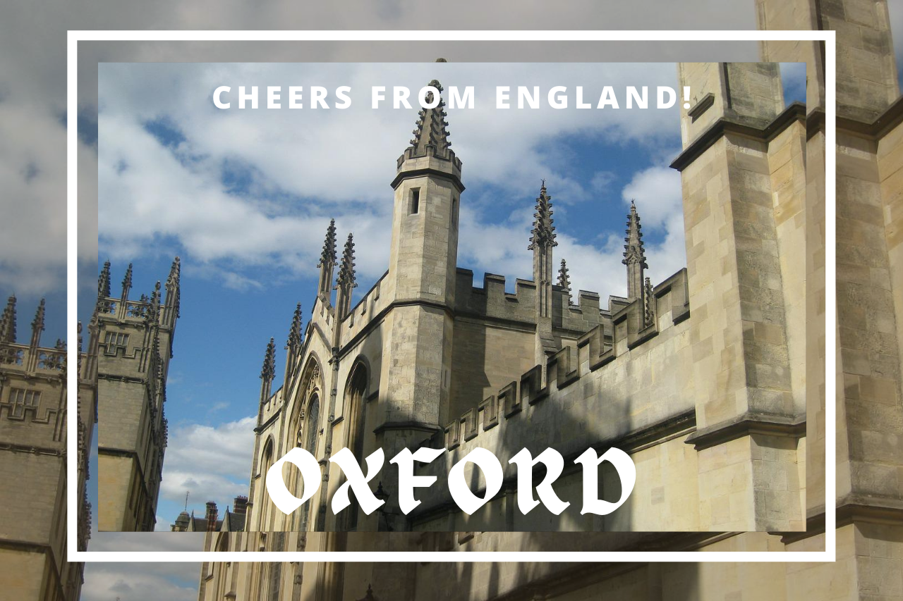 Cheers fromOxford England