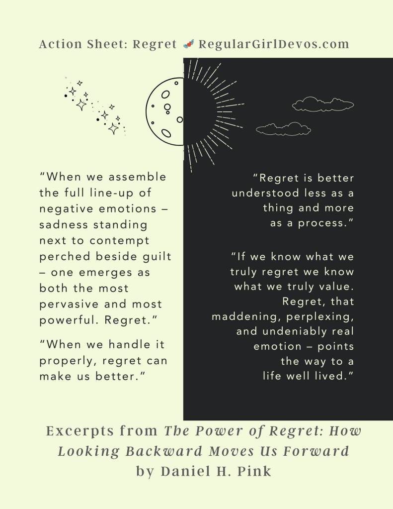 Action Sheet for Regret